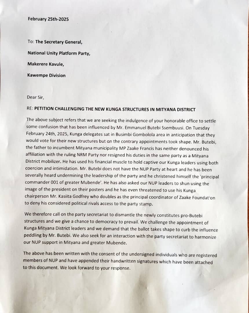 No Using Bobi Wine’s Photo In Your Posters!! Zaake’s Father Warns NUP Politicians In Mityana