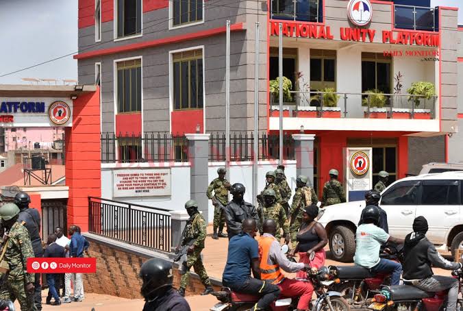 Tensions Rise as SFC Soldiers Raid NUP Headquarters in Kavule, Bobi Wine Calls for Protests
