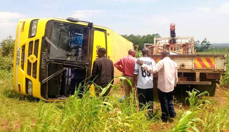 SAD!! Bus Carrying Over 50 Pilgrims From Namugongo Overturns In Tooro – Details Emerge