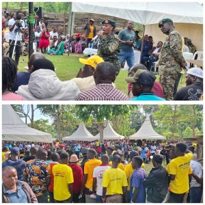 Lt. Col. Mercy Takes Lead In the Destruction of Illegal Fishing Nets at Katosi FPU Barracks worth 12 Billion UGX.