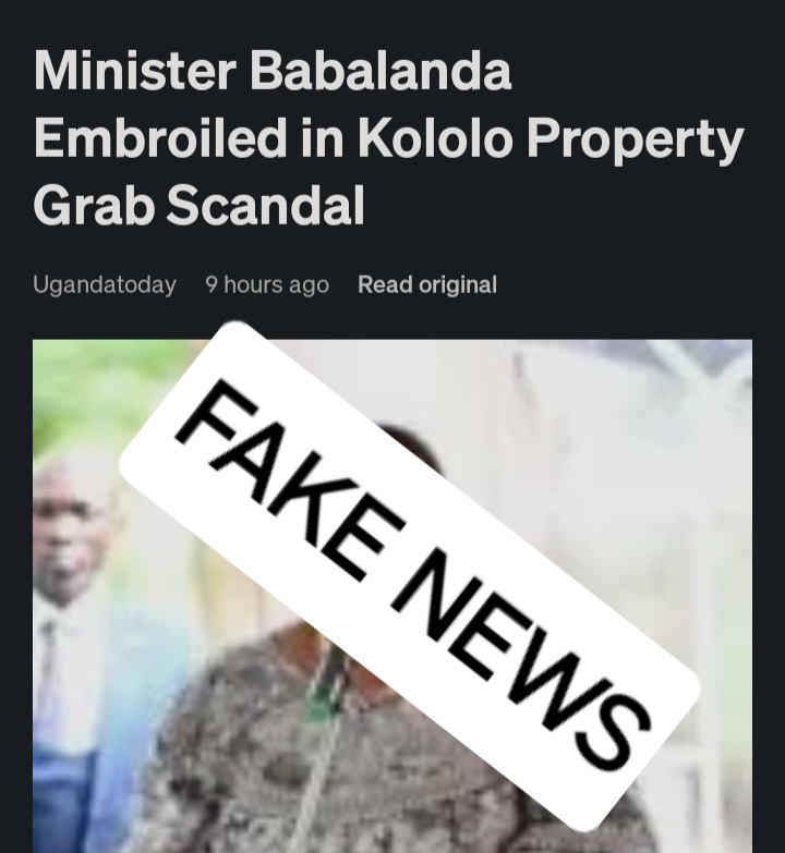 Minister Babalanda Denies Involvement in Kololo Property Grab Allegations