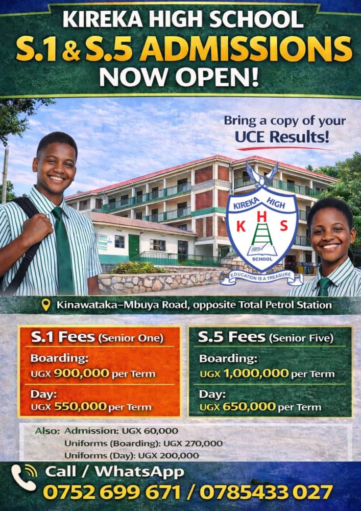 Registration Still Ongoing at Kireka High School – The Only Place Where You’ll Find Quality Education at Affordable Fees