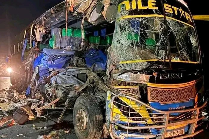 BREAKING!! Nile Star Bus Slams Into Truck At Karuma, Everyone Feared Dead