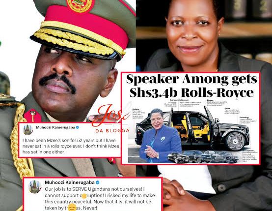 Muhoozi Trashes Anita Among’s Speakership Bid Over Extravagancy And Multi Billion Rolls Royce
