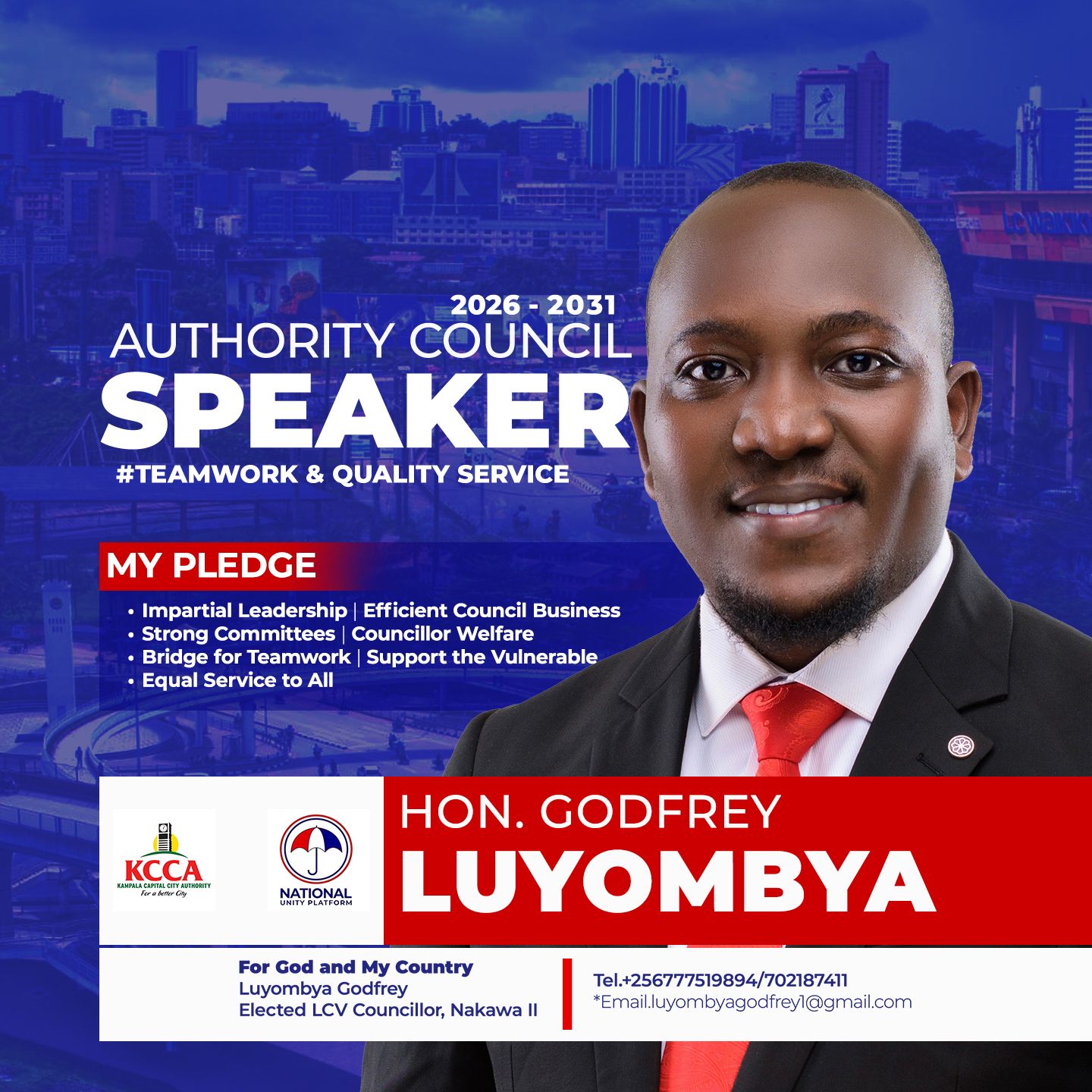 Just in: Luyombya declares bid for KCCA Speaker