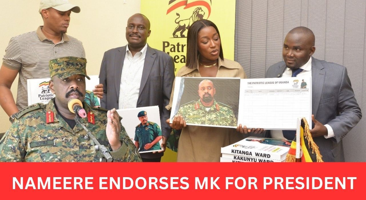 NAMEERE SWITCHES TO MUHOOZI: Minister Visits PLU, Endorses MK For 2031 After Bitter Fall-Out – Picks 25 Endorsement Books For Masaka City Wards