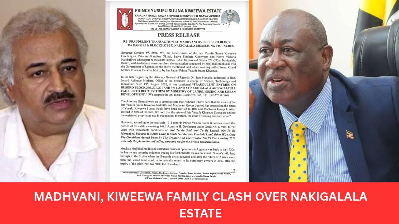 FROM SHAMBA BOY TO LANDLORD: HOW MADHVANI ALLEGEDLY POISONED A FORMER GOVERNOR TO GRAB HIS KAJJANSI ESTATE